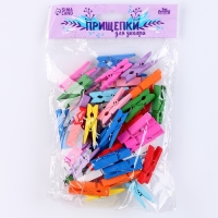 Набор прищепок для декора &laquo;Классика&raquo; 50 шт., 1 шт. &mdash; 3,5 см, МИКС