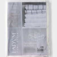 Кофр для хранения вещей LaDо́m, 80&times;45&times;15 см, цвет белый
