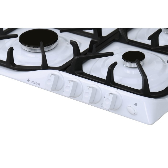 Варочная поверхность Gefest СГ СН 1210 К4, газовая, белая