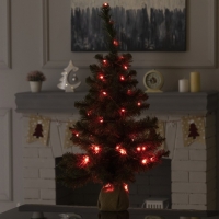 Гирлянда &laquo;Нить&raquo; 5 м роса, IP20, серебристая нить, 50 LED, пульт ДУ, свечение RGB, USB