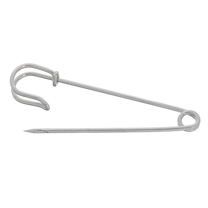 Булавка 7&times;1,6 см (набор 3 шт.), СМ-208-5, цвет серебро