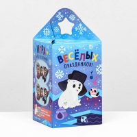 Новый год. Коробка подарочная складная "Умка" 11 х 11 х 17,2 см.