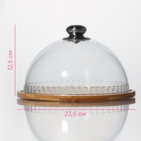 Блюдо Доляна &laquo;Эстет&raquo;, d=23,5 см, с крышкой