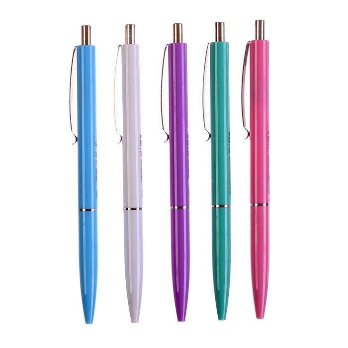 Ручка шариковая автоматическая Schneider "K15", чернила синие, узел 1,0мм, корпус пастель микс, под лого, цена за 1 шт