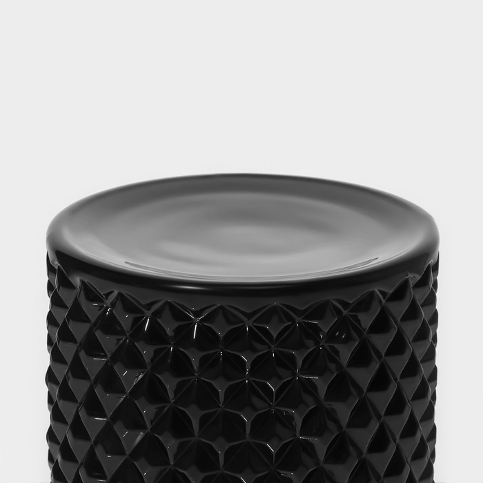 Сахарница стеклянная Доляна &laquo;Малифисента&raquo;, 280 мл, 8,5&times;14 см, цвет чёрный