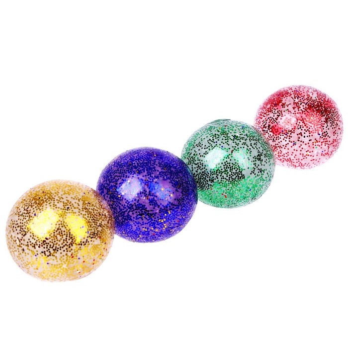 Мялка &laquo;Блеск&raquo;, с гидрогелем, с блёстками, цвета МИКС