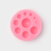 Молд Доляна &laquo;Полусфера&raquo;, силикон, 6,5&times;6,5&times;1,5 см, цвет МИКС