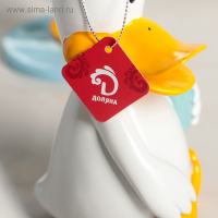 Набор аксессуаров для ванной комнаты &laquo;Утиные истории&raquo;, 4 предмета (дозатор 200 мл, мыльница, стакан, подставка для щёток), цвет белый