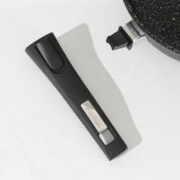 Сковорода &laquo;Гранит Black&raquo; Induction Pro, d=26 см, съёмная ручка, антипригарное покрытие, чёрный