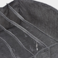 Органайзер для хранения белья Доляна, 7 ячеек, 35&times;30&times;13 см, цвет серый