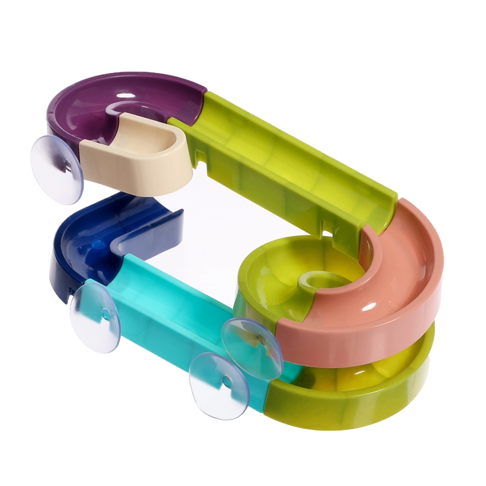 Трек для игры в ванной &laquo;Утиная горка&raquo;, на присосках, крепится на стену