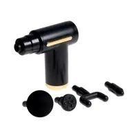 Массажёр для тела LEM-02, вибрационный, 4 насадки, 6 режимов, 1800-3200 об/мин