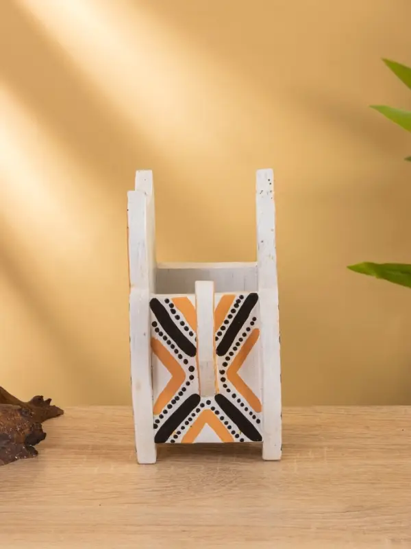 Подставка под ручки "Котик" албезия 12х8х15 см