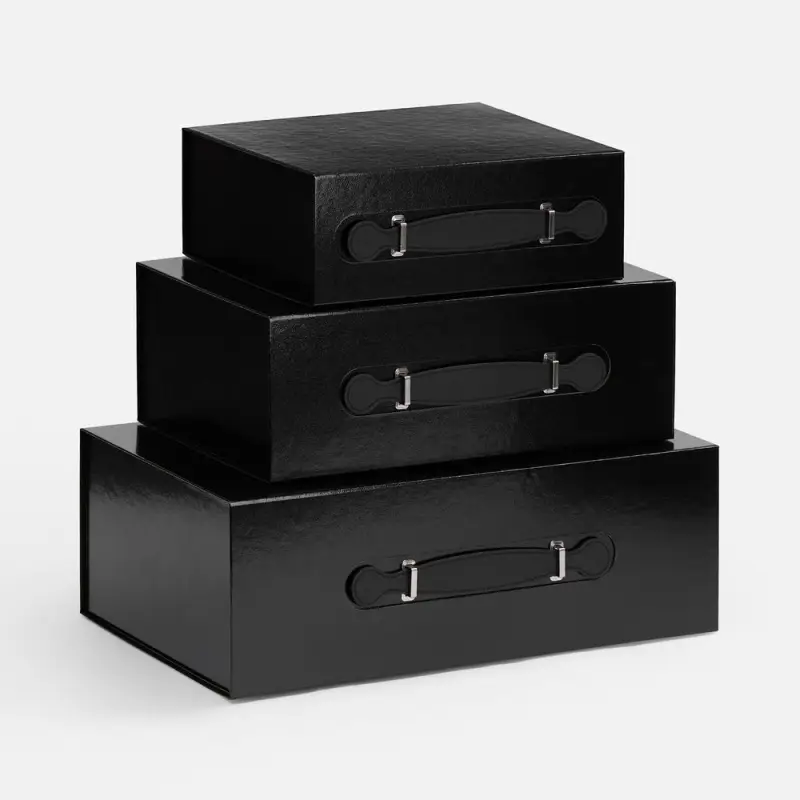 Коробка складная Holdfold, L, черная