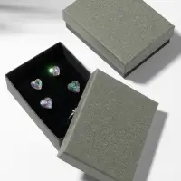 Коробочка подарочная под набор &laquo;Лофт&raquo;, 7&times;9 см, серая, вставка чёрная