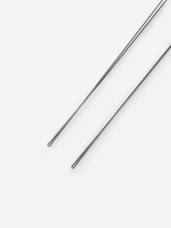 Игла для выш-я по ковровой технике d1,3/1,6/2,2мм SKC с нитев-м блистер голубой/синий TR