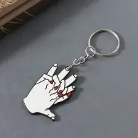 Брелок акрил "Объятие рук" 4,4х3,2х0,2 см