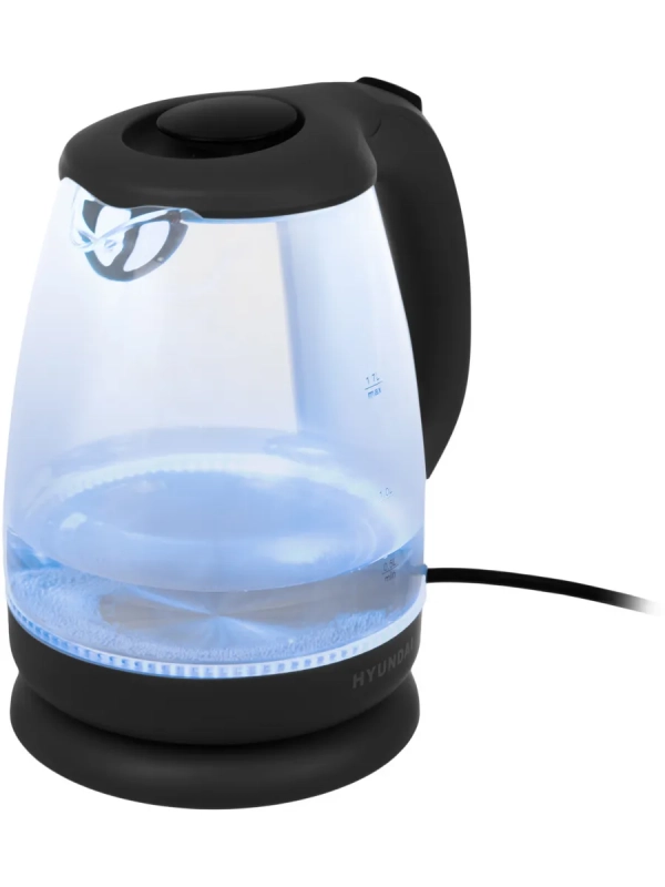 Чайник HYK-G1001 1,7л 2200Вт черный (стекло)