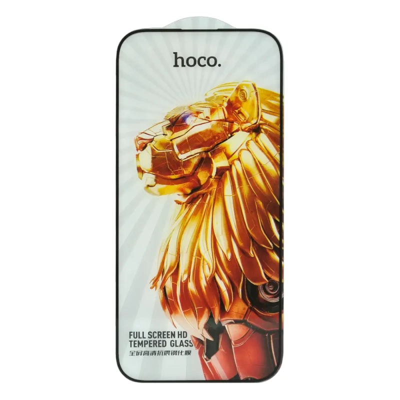 Защитное стекло iPh 16 Pro Full Screen G9 HOCO черное