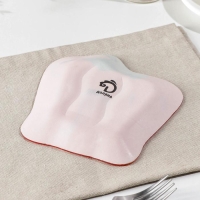 Блюдо стеклянное сервировочное Доляна &laquo;Перчик&raquo;, цвет красный, 16&times;15 см