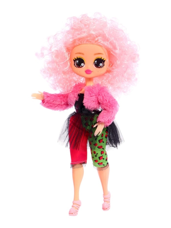 Кукла &laquo;Кудряшка Рина&raquo;, шарниры в руках, светло-розовый