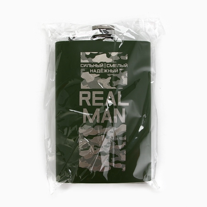 Фляжка &laquo;REAL MAN&raquo;, 270 мл, зелёная