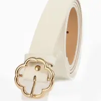 Ремень жен 05-01-01-01, Март2512, 2,8*0,3*110 см, без винта, пряж золото, 1 прокол,