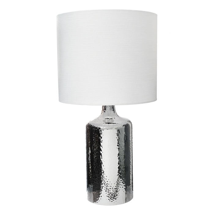 Настольная лампа с абажуром RISALUX &laquo;Слинг&raquo;, Е27, 40 Вт, хром, 30&times;30&times;58 см