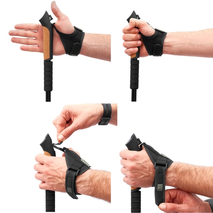 Палки для скандинавской ходьбы Maclay, телескопические, 2-х секционные (2 шт)