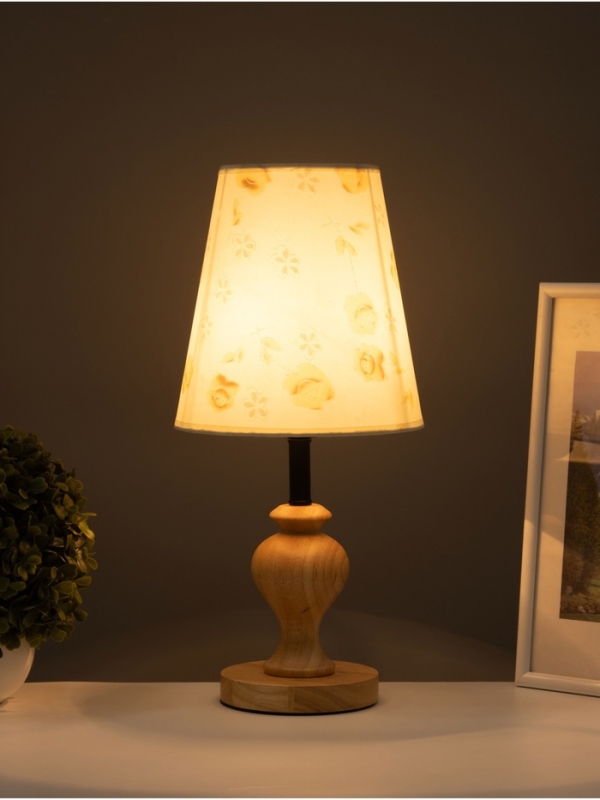 Лампа настольная BayerLux ЭКО "Сол" 1х40Вт Е27 светло-коричневый 20х20х45см