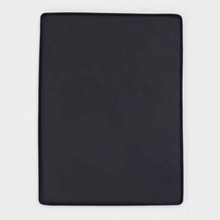 Противень для духовки Доляна &laquo;Криспи&raquo;, силикон, 40&times;30 см, цвет чёрный