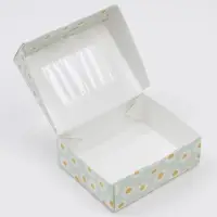 Кондитерская упаковка, коробка с ламинацией &laquo;Ромашки&raquo;, 10 х 8 х 3.5 см