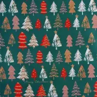 Упаковочная бумага на новый год &laquo;Ёлочки&raquo;, 70 х 100 см, глянцевая
