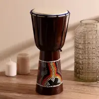 Сувенирный музыкальный инструмент "Барабан Джембе" 40х18х18 см