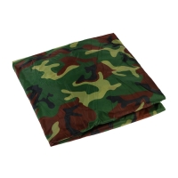 Тент автомобильный, водонепроницаемый, полиэстер, камуфляж хаки, размер L 483*178*119 см