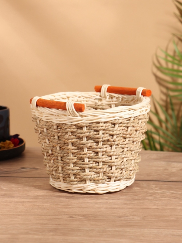 Корзина плетеная 18x18x13.5 см, ротанг