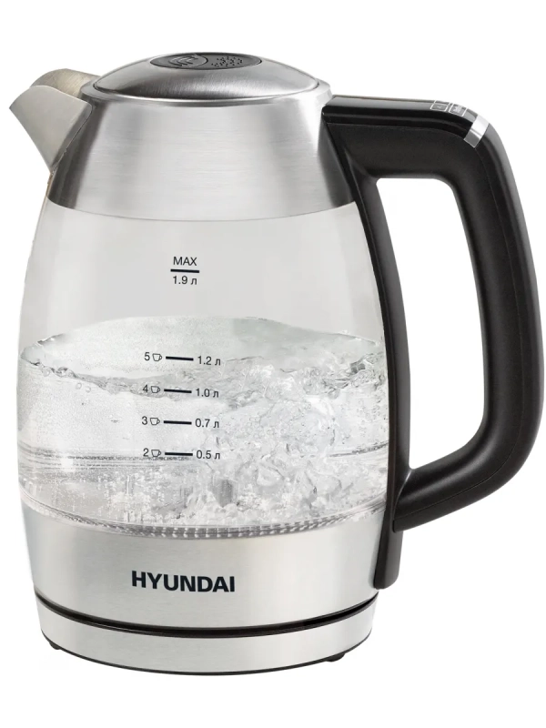 Чайник HYK-G9408 1,9л 2200Вт черный (стекло)
