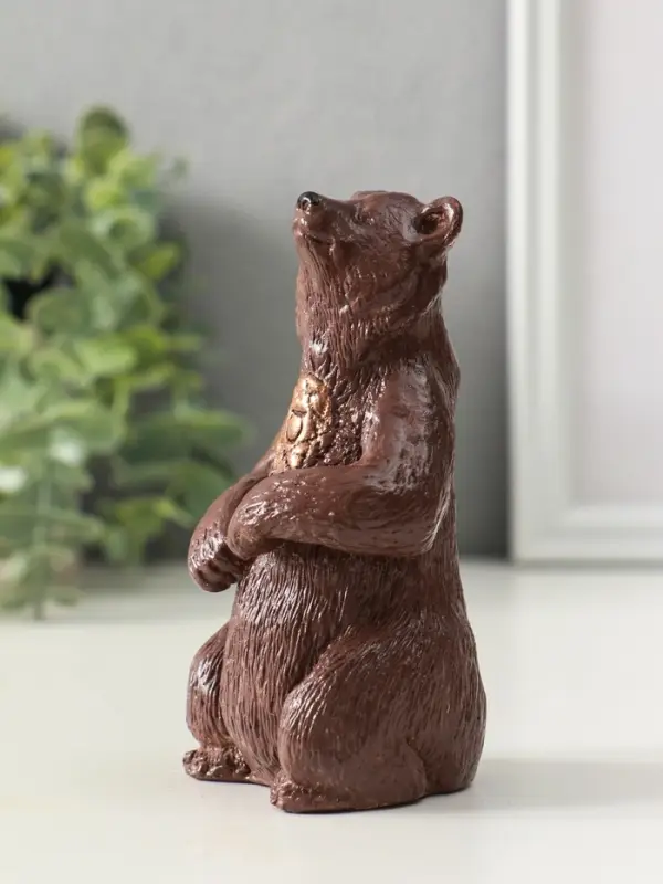 Фигура "Медведь тотемный" высота 11 см, коричневый цвет