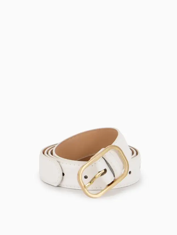 Ремень жен 05-01-01-01, Июнь2512, 3*0,3*110 см, без винта, пряж золото, 1 прокол, белый