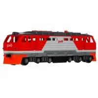 Модель &laquo;Тепловоз РЖД&raquo;, 30 см, световые и звуковые эффекты, двери, 4 кнопки, инерция