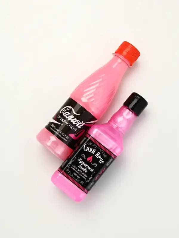 Набор "Коктейль для душа и души", гель для душа во флаконе виски женский и кола,2х250 мл