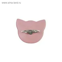 Держатель-подставка с кольцом для телефона Luazon, в форме "Кошки", розовый