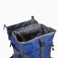 Рюкзак тур 65+5л, 30*20*53, отдел на шнурке, 5нар+2вн кармана, цвет синий