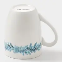 Кружка новогодняя Доляна &laquo;Зимний вечер&raquo;, 300 мл, фарфор, белая