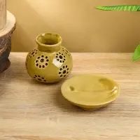 Аромалампа &laquo;Кувшин&raquo;, 9&times;9&times;9 см, керамика, бежевая