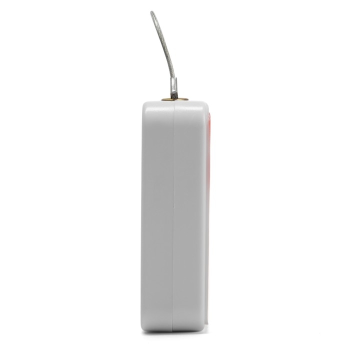 Доводчик дверной ТУНДРА, до 20 кг, цвет белый, натяжение 800 гр, длина троса 100 см