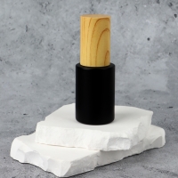 Флакон стеклянный для парфюма, с распылителем, 30 мл, чёрный/бежевый