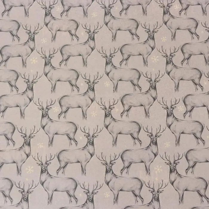Упаковочная бумага на новый год глянцевая двусторонняя &laquo;Олени&raquo;, 70 х 100 см