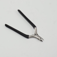 Кусачки педикюрные &laquo;Premium&raquo;, скрытая пружина, 11,5 см, длина лезвия - 6 мм, цвет серебристый/чёрный