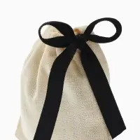 Мешочек подарочный &laquo;Нежность&raquo;, 8.5&times;7 см, бежево-чёрный